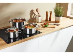 Set van 3 RVS kookpannen<SILVERCREST® Online
