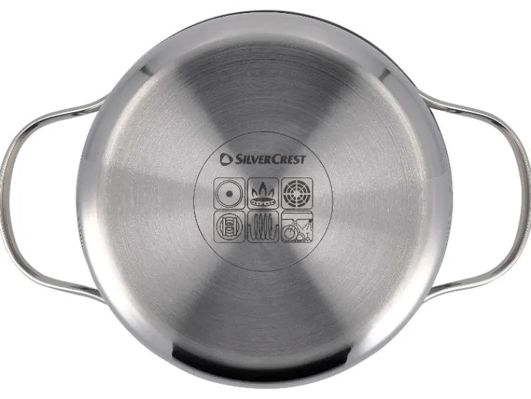 Set van 5 RVS pannen<SILVERCREST® Outlet