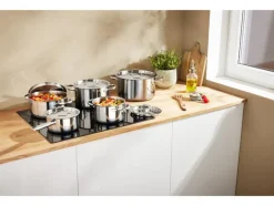 Set van 5 RVS pannen<SILVERCREST® Outlet