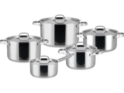 Set van 5 RVS pannen<SILVERCREST® Outlet