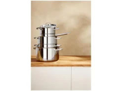 Set van 5 RVS pannen<SILVERCREST® Outlet