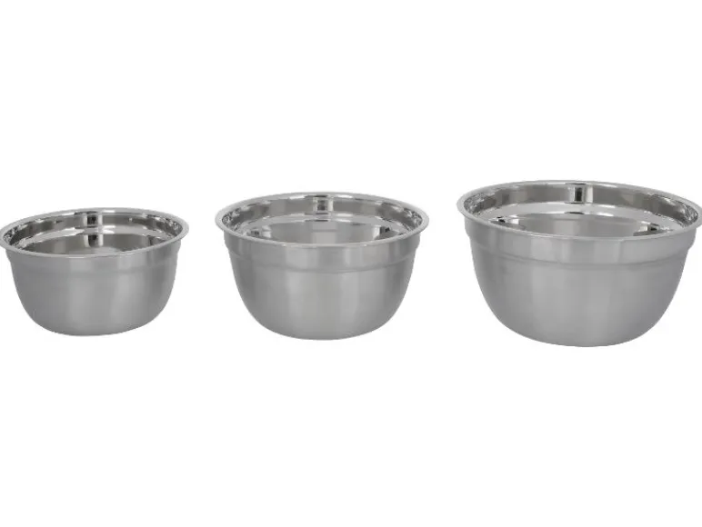 Set van 3 RVS schalen<SILVERCREST® Sale