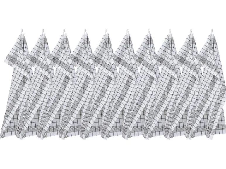 Set van 10 theedoeken 50 x 70 cm<W5 Outlet