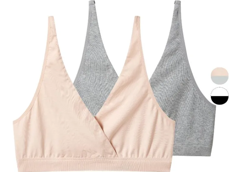 Set van 2 voedingsbeha's zonder beugel<esmara® Best