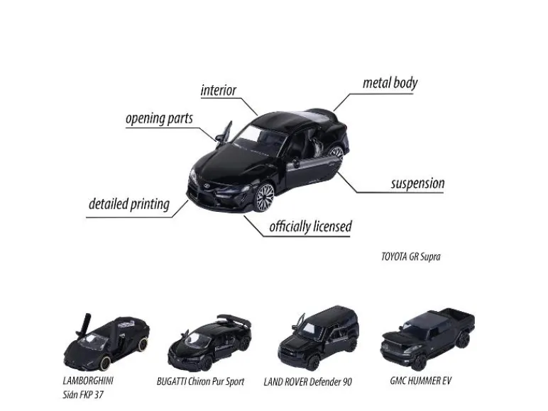 Speelgoedauto 5-delige geschenkset Speelauto 5-delige cadeauset<Majorette Discount