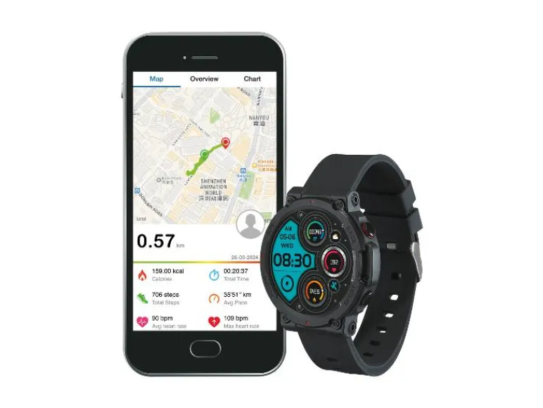 Sporthorloge met GPS - AMOLED-kleurendisplay - hartslagmeter<CRIVIT Online