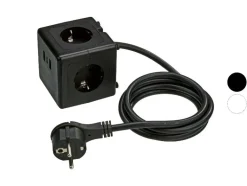 Stekkerdoos kubus met USB-aansluitingen<TRONIC® Hot