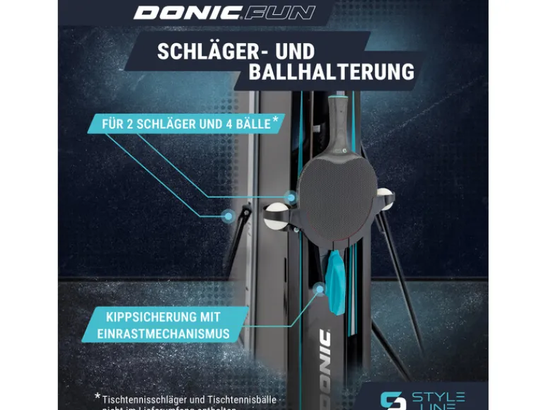 Tafeltennistafel STYLE 600 Outdoor<DONIC New
