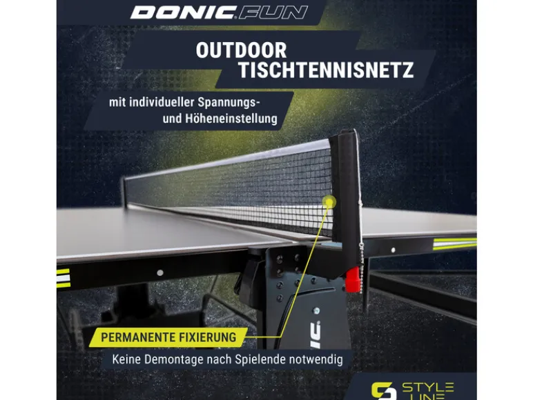 Tafeltennistafel STYLE 800 Outdoor<DONIC Hot