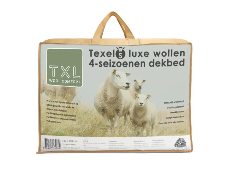 Texels Wol 4-seizoenen dekbed 240 x 220 cm<TXL Comfort
