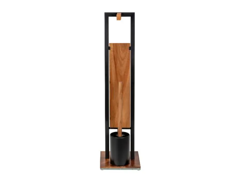 Toiletrolhouder met toiletborstel Rivalta Acacia<Wenko Best
