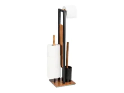 Toiletrolhouder met toiletborstel Rivalta Acacia<Wenko Best