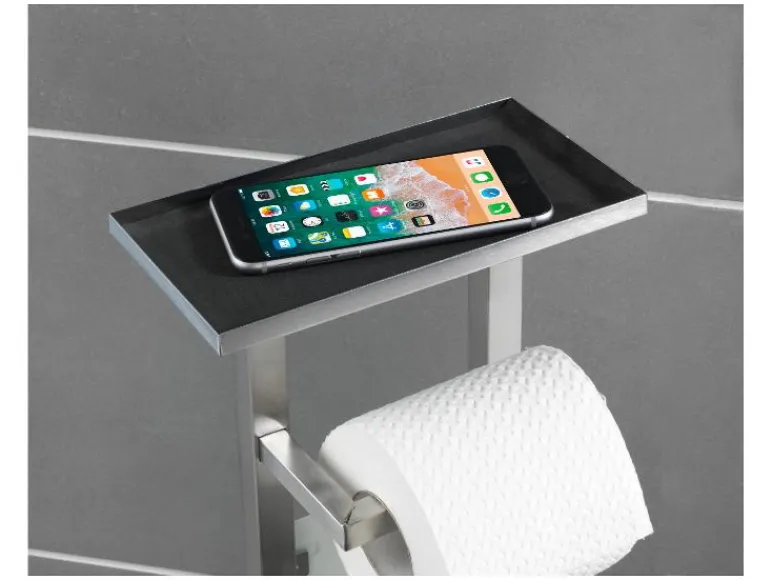 Toiletrolhouder met toiletborstel Debar<Wenko