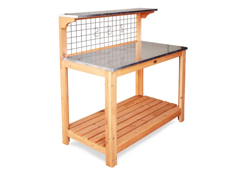 Tuintafel met verzinkte werktafel<HABAU New