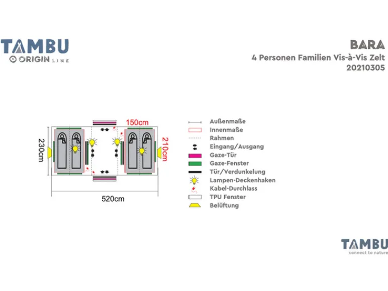 Tunneltent<TAMBU Discount