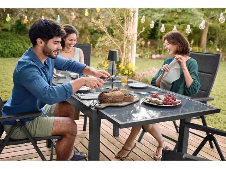 Uitschuifbare aluminium tuintafel Houston<LIVARNO home Outlet