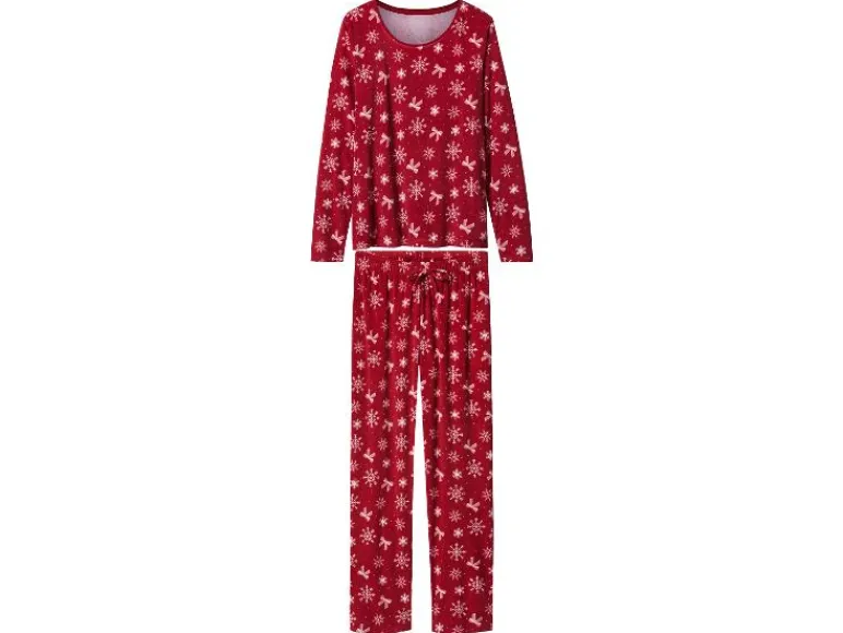 Velours dames kerstpyjama<esmara® Hot