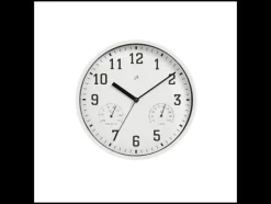 Wandklok met thermometer en hygrometer<AURIOL®