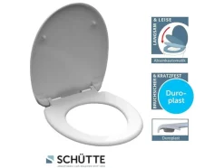 WC zitting duroplast, met soft-close-mechanisme<Schütte