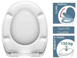 WC zitting duroplast, met soft-close-mechanisme<Schütte
