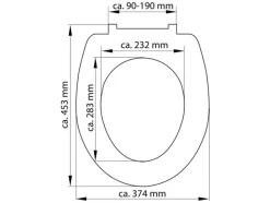 WC zitting duroplast, met soft-close-mechanisme<Schütte