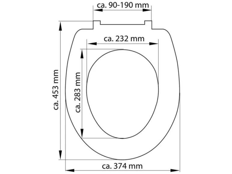 WC zitting duroplast, met soft-close-mechanisme<Schütte