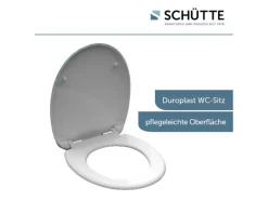 WC zitting duroplast, met soft-close-mechanisme<Schütte