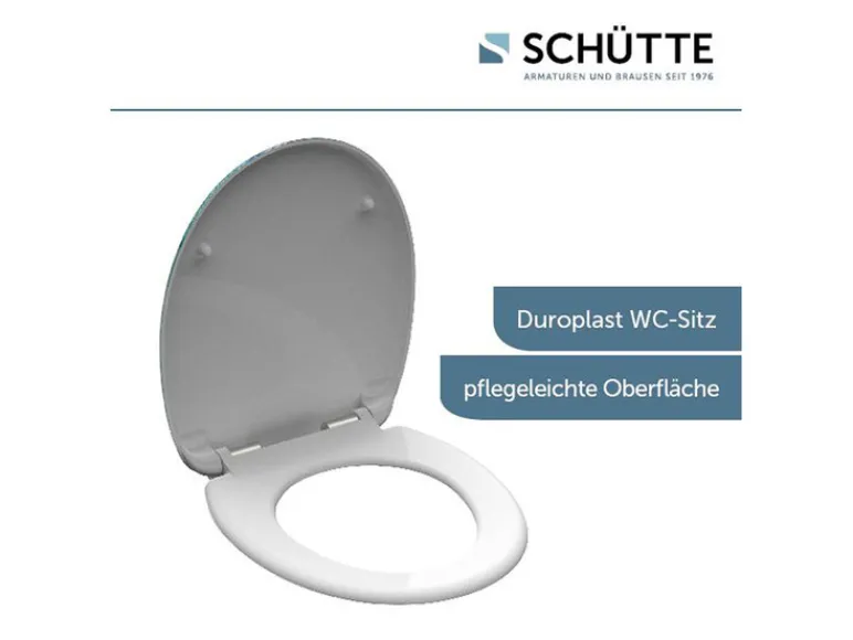 WC zitting duroplast, met soft-close-mechanisme<Schütte
