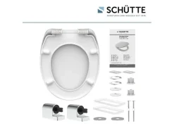 WC zitting duroplast, met soft-close-mechanisme<Schütte