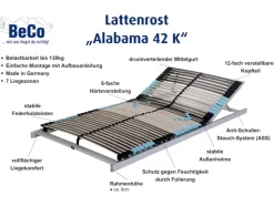 7-zones lattenbodem Alabama 42<BeCo Outlet